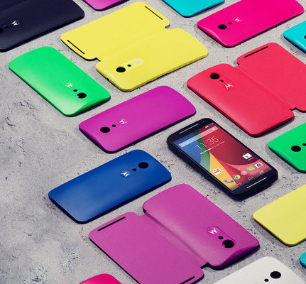 Motorola Moto G (2nd Gen) comes with a set of Colourful Interchangeable Moto Shells and Cases